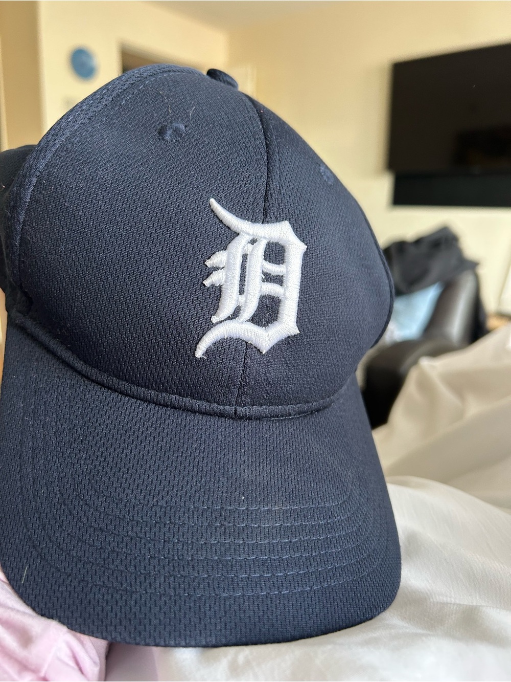 MLB Detroit Tigers Navy Blue Cap with White D Logo